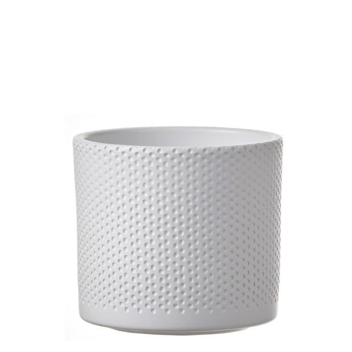 Era Pot - Round Relief Shiny Asstd. h12.5xd13.5cm