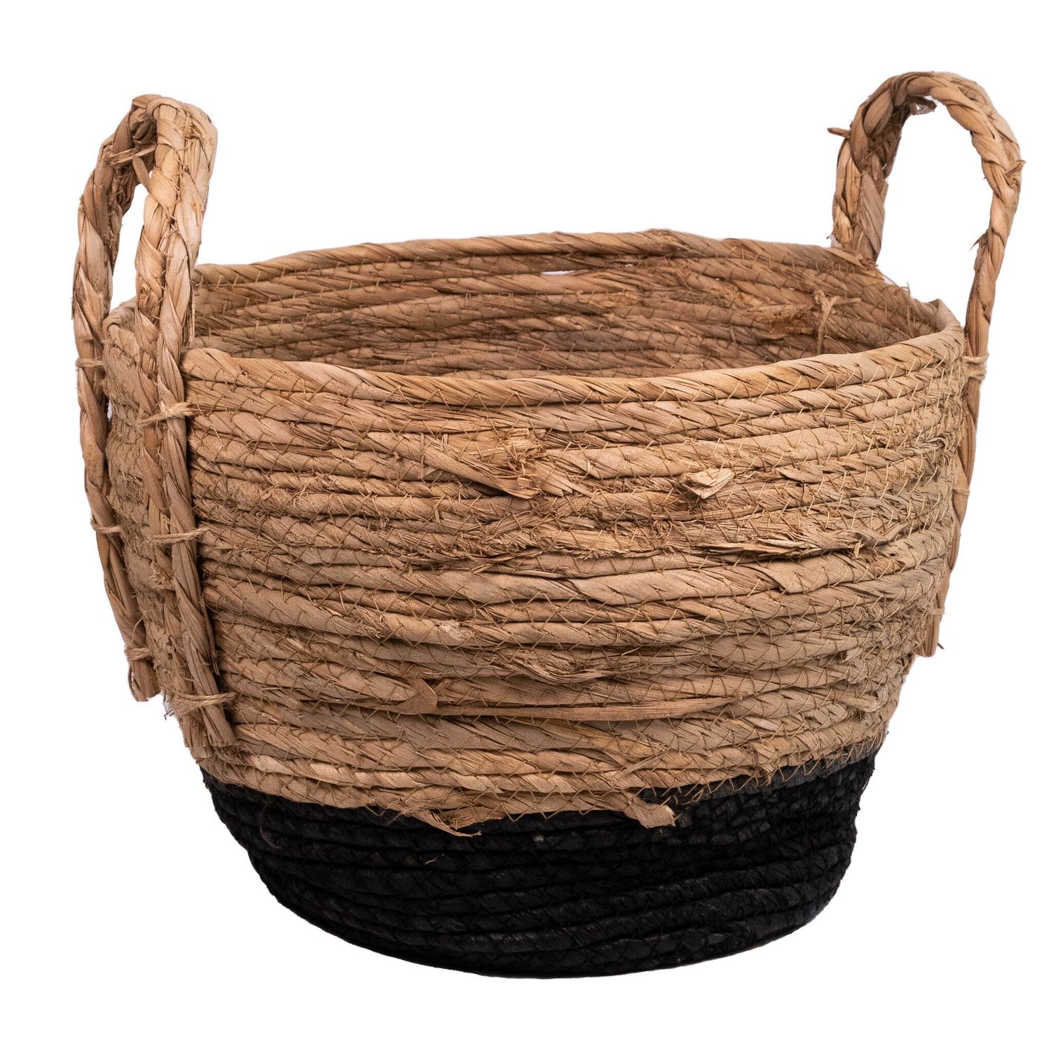 Basket Small - Wide Black Stripe 26x26x23