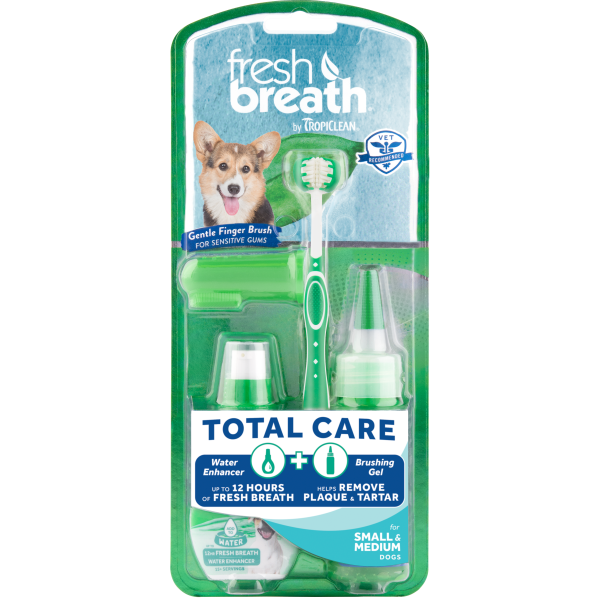 TropiClean Fresh Breath Oral Care Brushing Kit Small Dog - 2oz