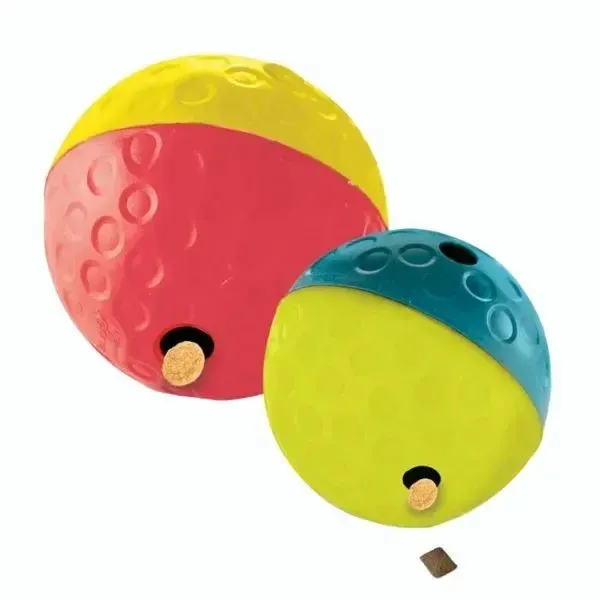 Treat Tumble Ball Pink &amp; Yellow Large
