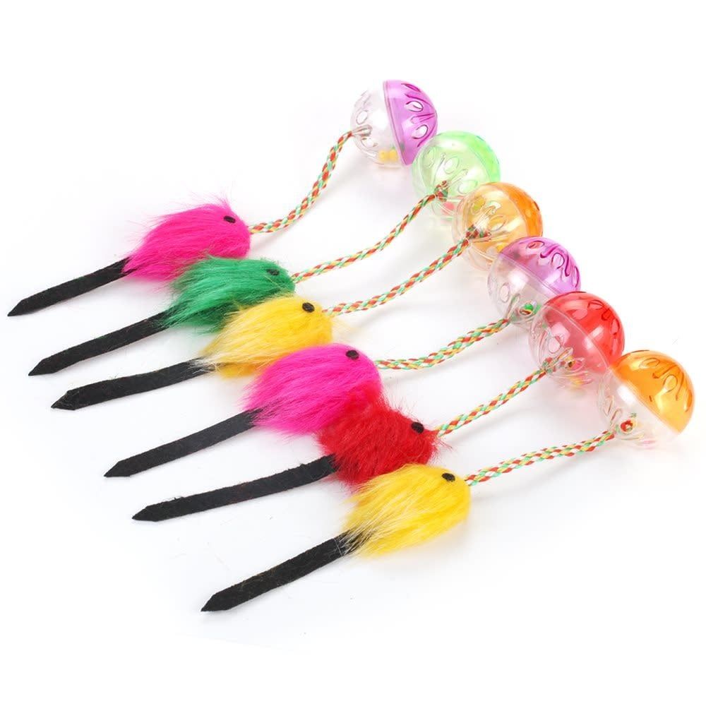 Cat Toy - Rattle Ball &amp; Fluffy Mouse
