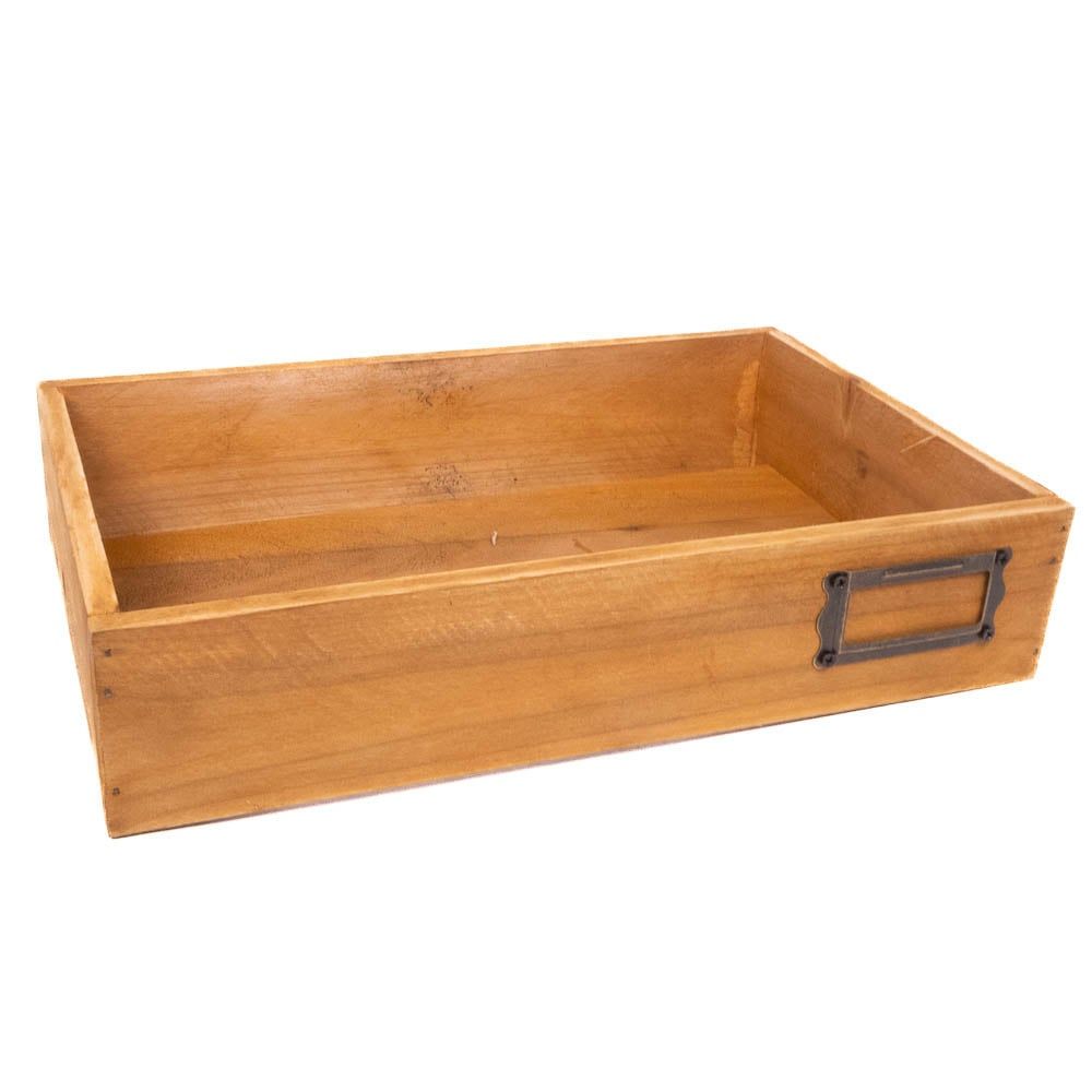 Tray Fir Wood 28x18x6cm