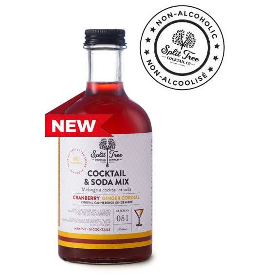 Split Tree Cocktail Co. Cranberry Ginger Cordial - single