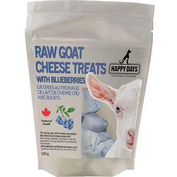 Frozen Raw Goat Cheese Treat Blueberry 100gm