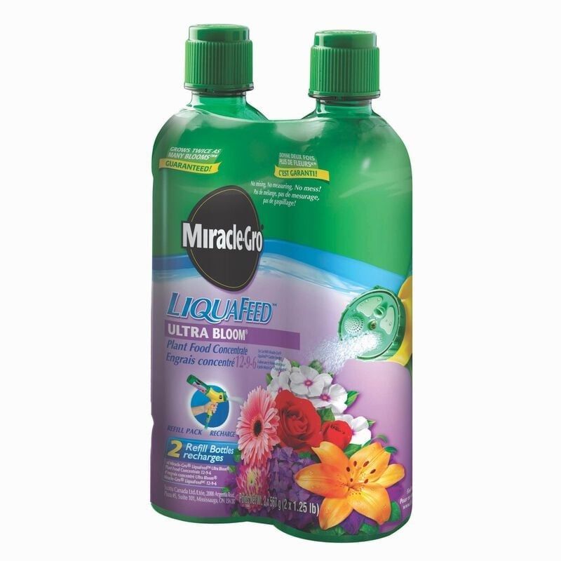 Miracle-Gro Liquafeed Bloom Booster Plant Food  12-9-6 Refill 2-Pack   2x567g