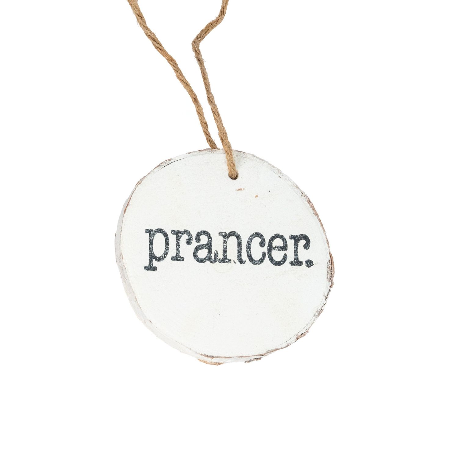 Santa&#39;s Reindeer Disc Ornament - 4&quot;