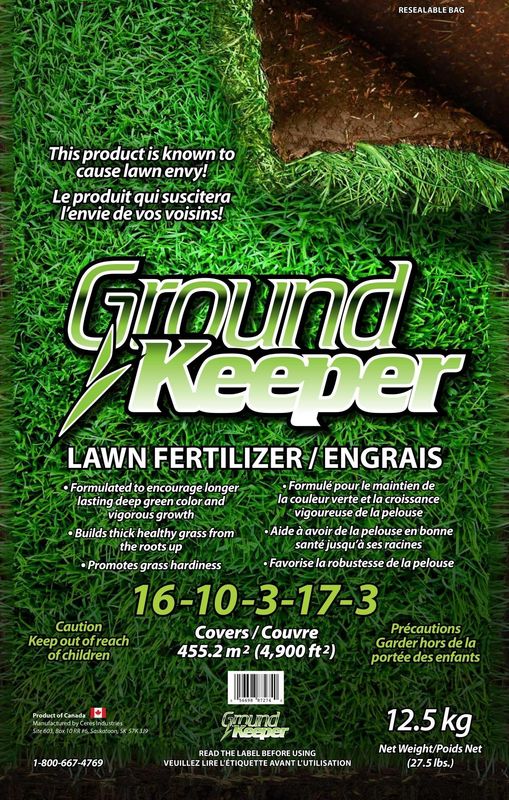 GroundKeeper Fertilizer 16-10-3-17-3 (12.5kg)