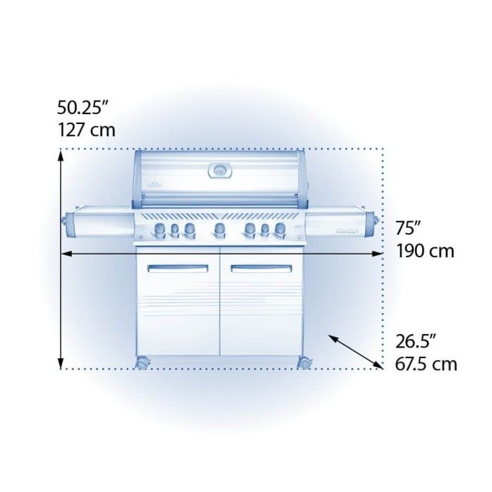Prestige PRO 665 With Infrared Rear and Side Burners