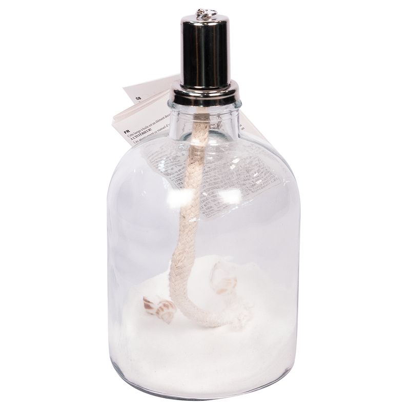 Glass Oil Lamp 4 assorted - h21.5xd11cm