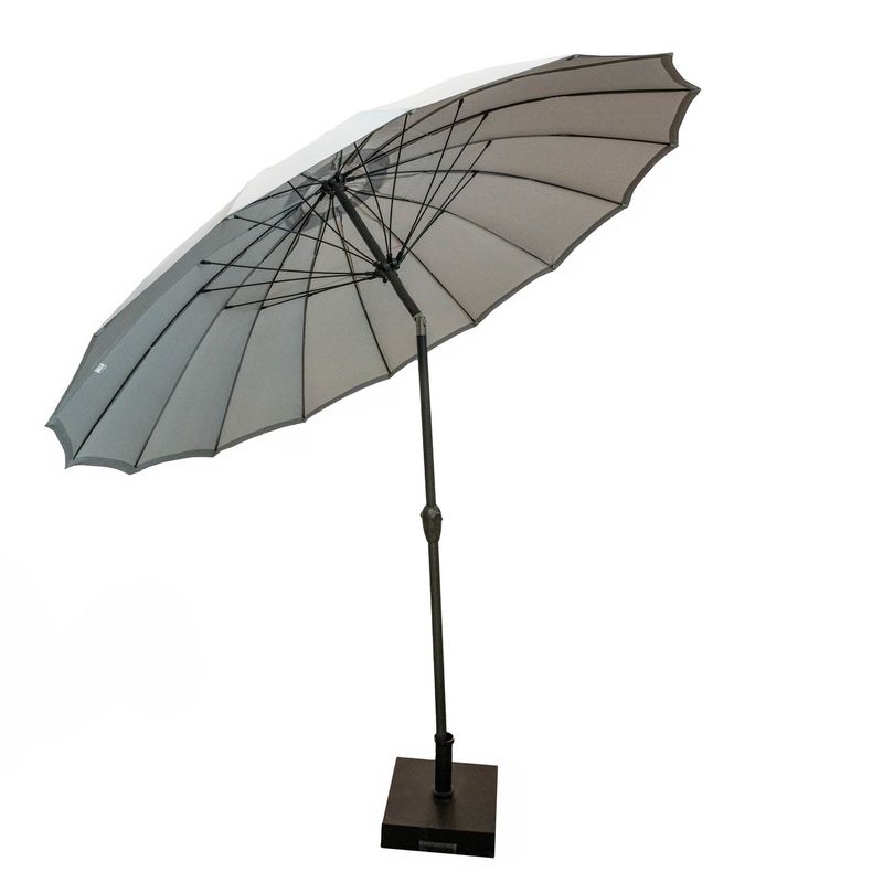 Umbrella Shanghai - 8.85 ft -Tilt with Wind Up - Grey