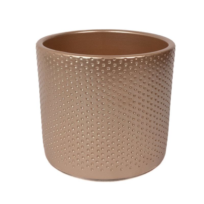 Era Pot - Round Relief Shiny Asstd. h12.5xd13.5cm