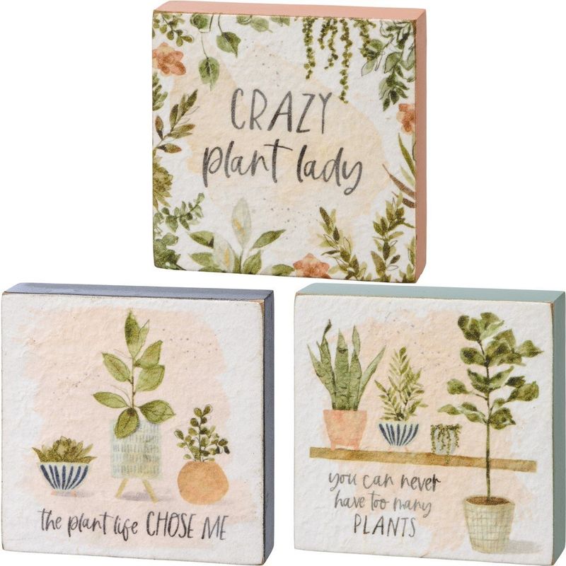 Block Sign Set - Plant Life