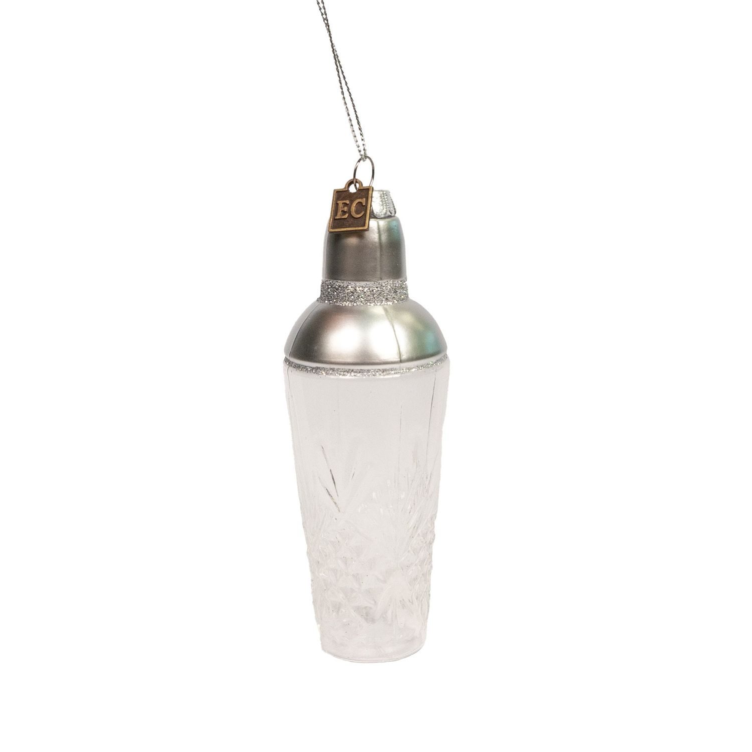 EC Cocktail Shaker Ornament - 5.5&quot;