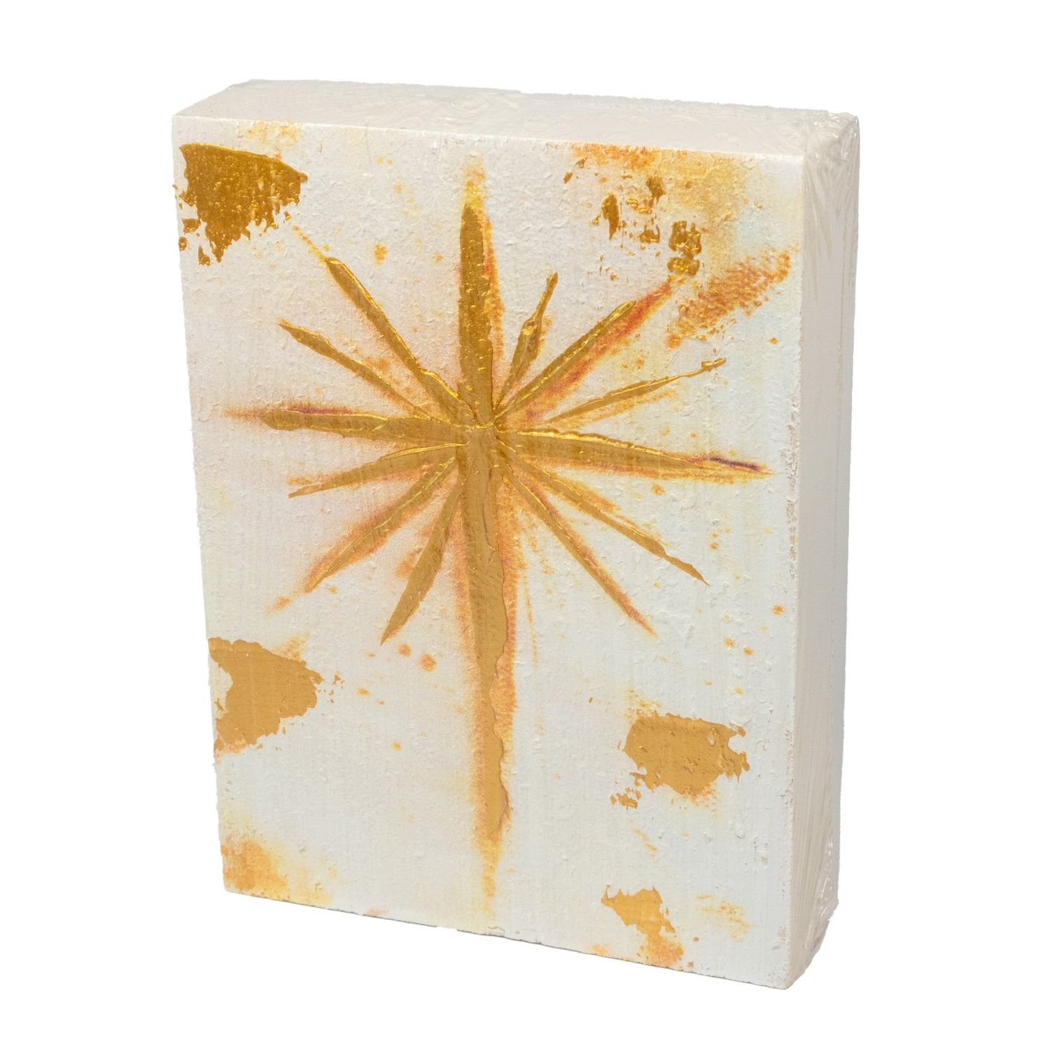North Star Textured Block Wall Art - 8&quot;