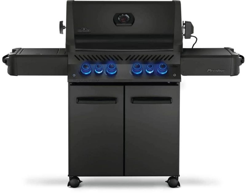 Napoleon - Phantom Prestige® 500 Connected, Propane Gas Grill with Infrared Side and Rear Burner, Matte Black