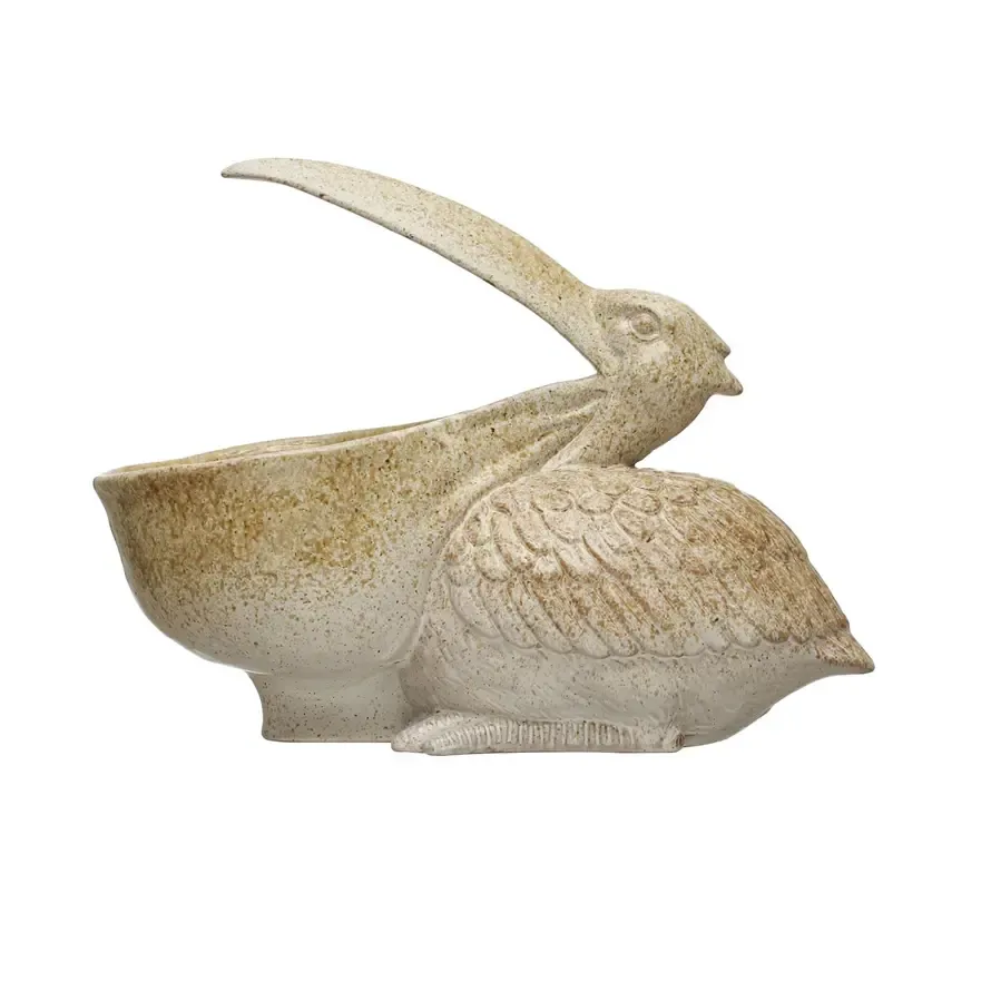 Stoneware Pelican Planter