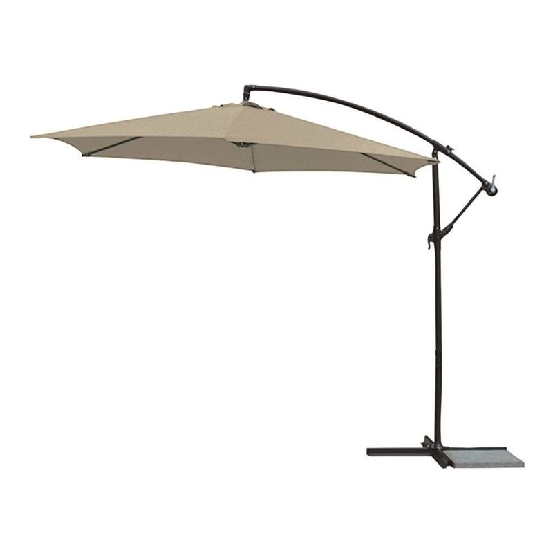 Offset Umbrella DeLuxe 10&#39; - Beige Linen