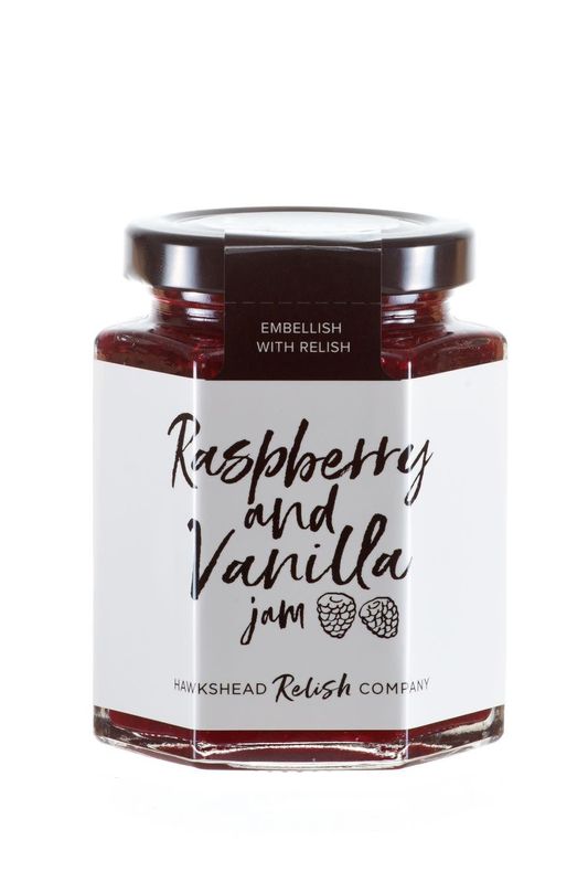 Hawkshead Relish Raspberry Vanilla Jam 220g - single