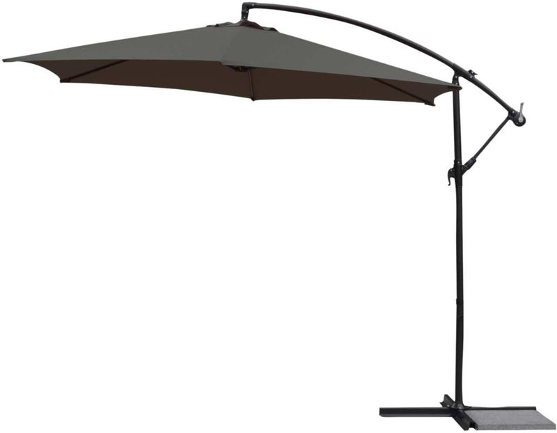 Offset Umbrella DeLuxe 10&#39; - Dark Grey Slate