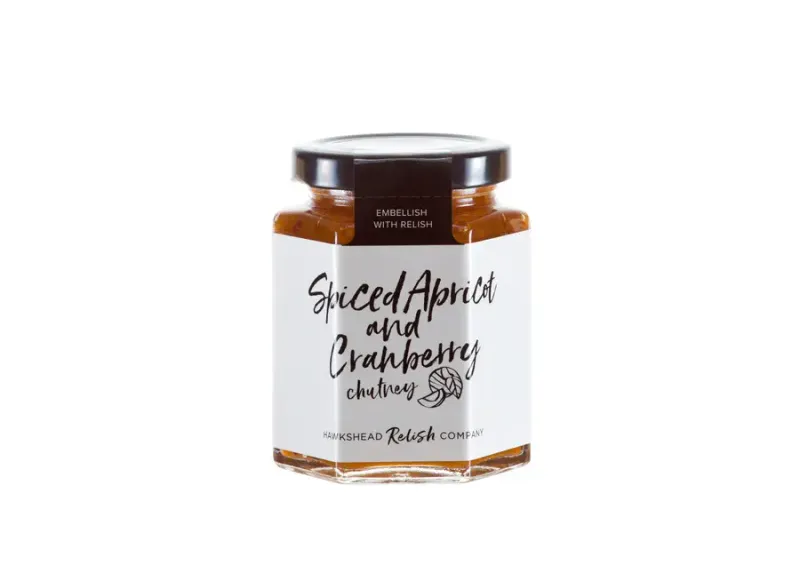 Hawkshead Relish Spiced Apricot &amp; Cranberry 215g - single
