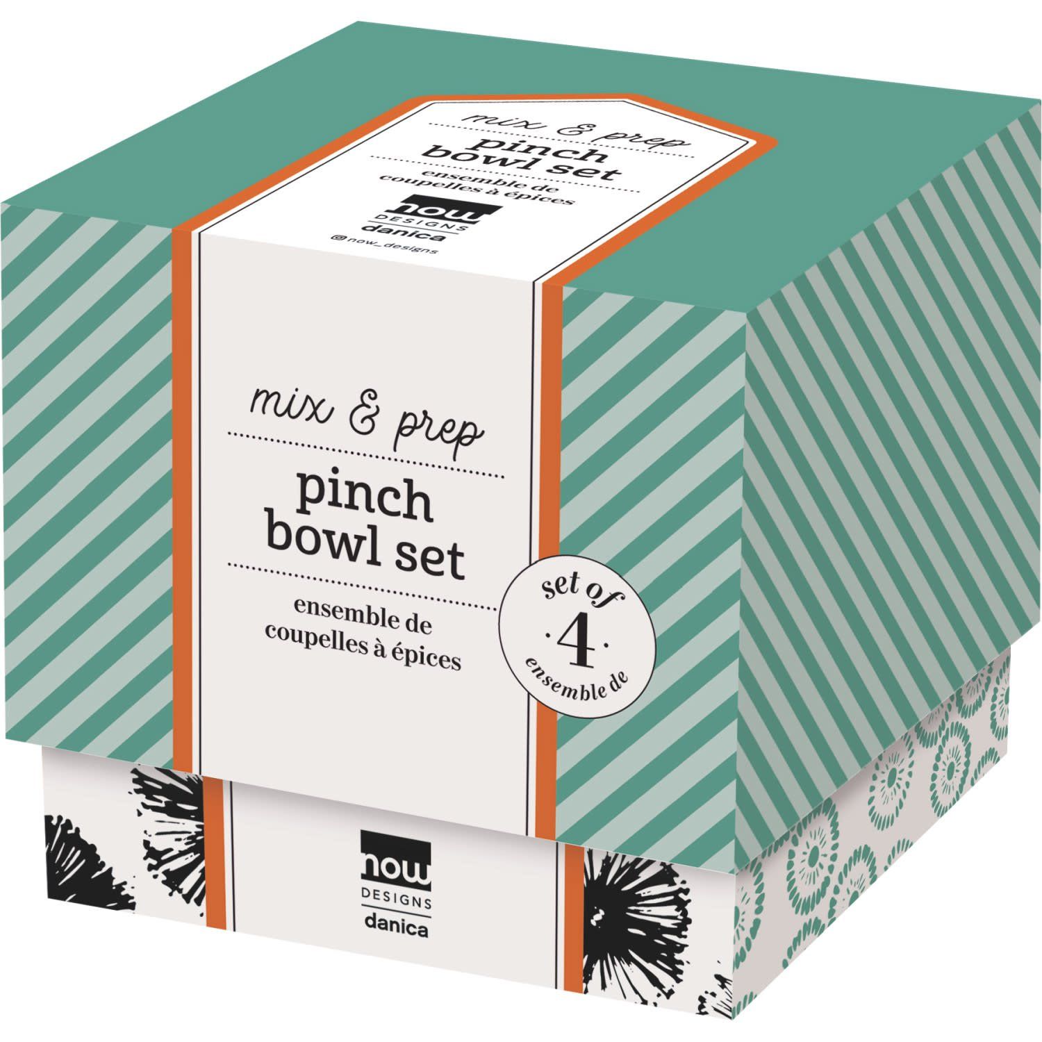 Danica - Mix &amp; Prep Pinchbowls Set of 4 - Stamped Square