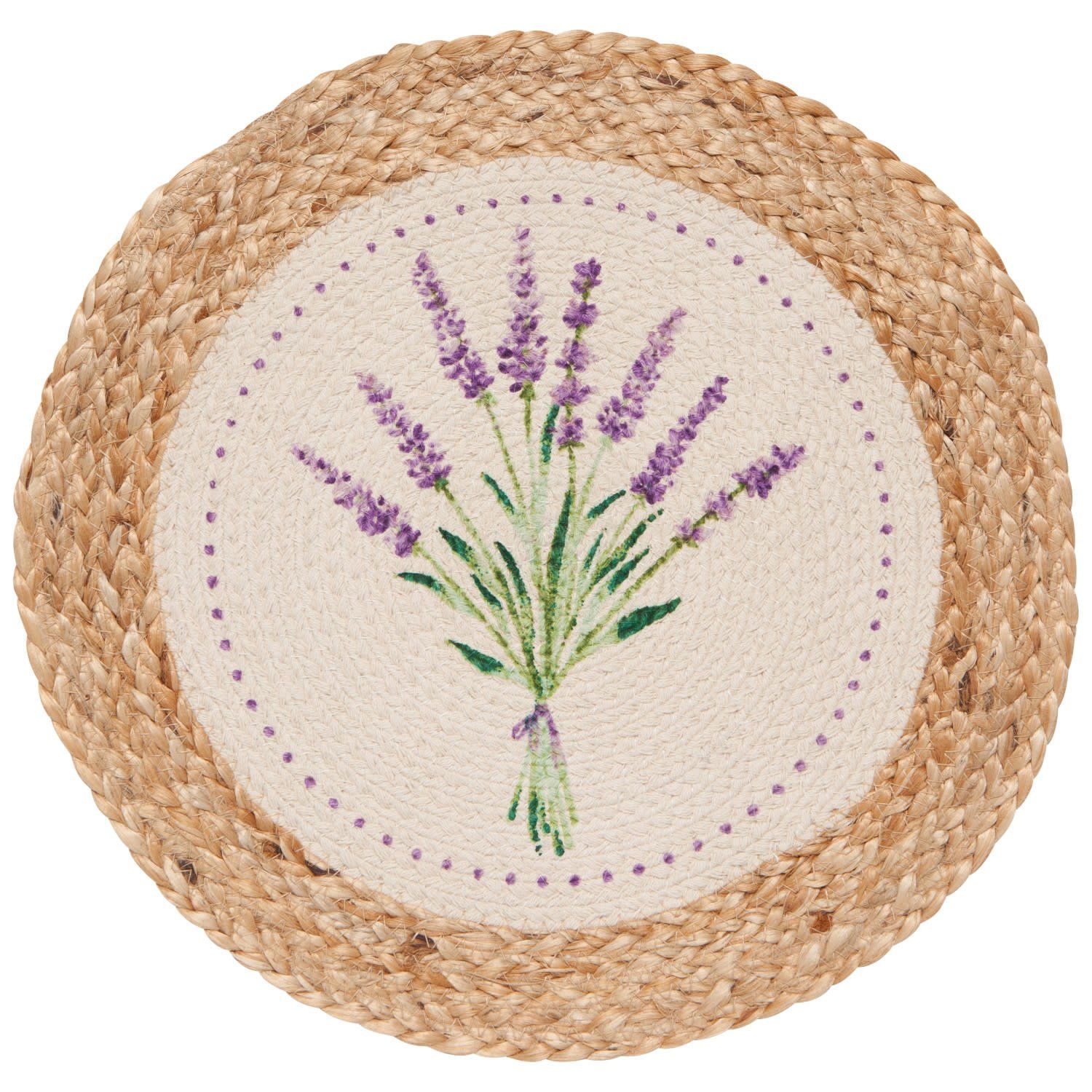 Braided Placemat Lavender - 15&quot;
