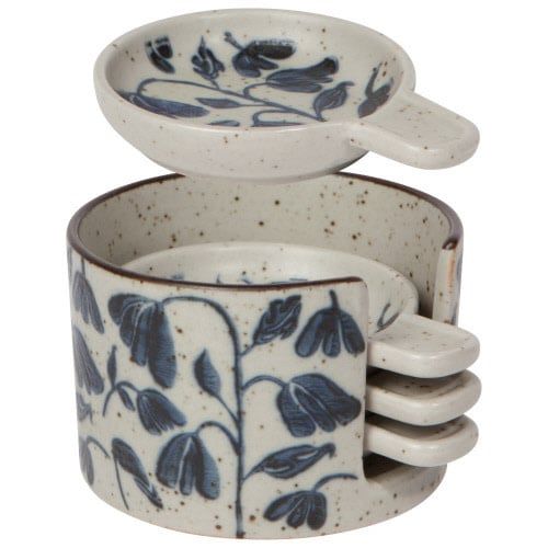 Danica - Stoneware Posy Set of 4 Amuse Plates