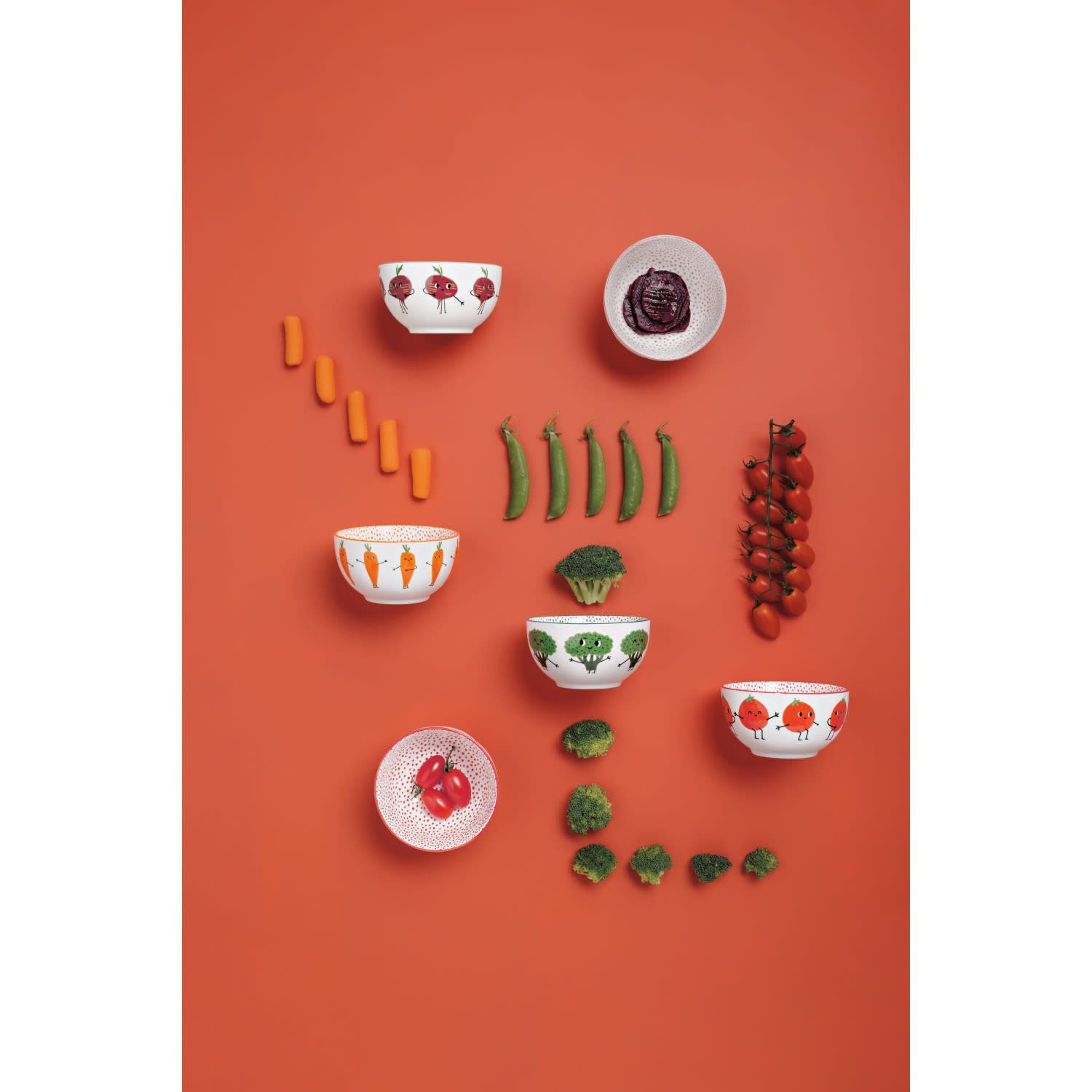 Everyday Bowl 4.5&quot; Set of 4 - Funny Food