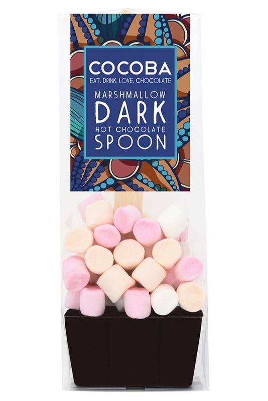 Cocoba - Marshmallow Dark Hot Chocolate Spoon - 50g