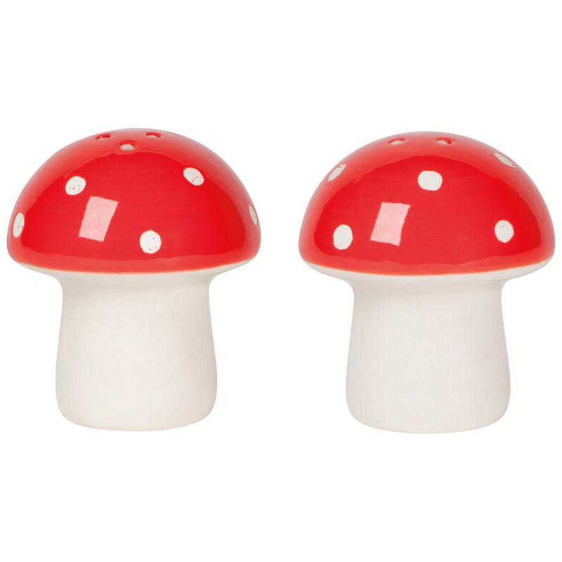 Salt and Pepper Shakers Set of 2 - Toadstool