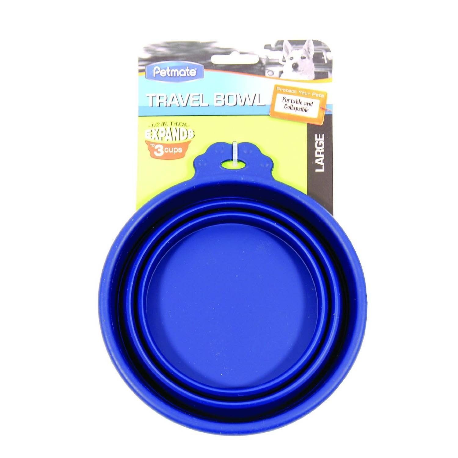 Silicone Travel Bowl Blue - 3 Cups