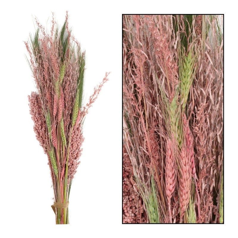 Bouquet - Dried Flowers, Color: Pink, Size: 100cm