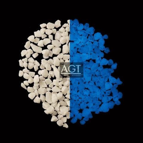 Ultra Glow Stones, Color: Sky Blue, Size: 1/16-1/8&quot;