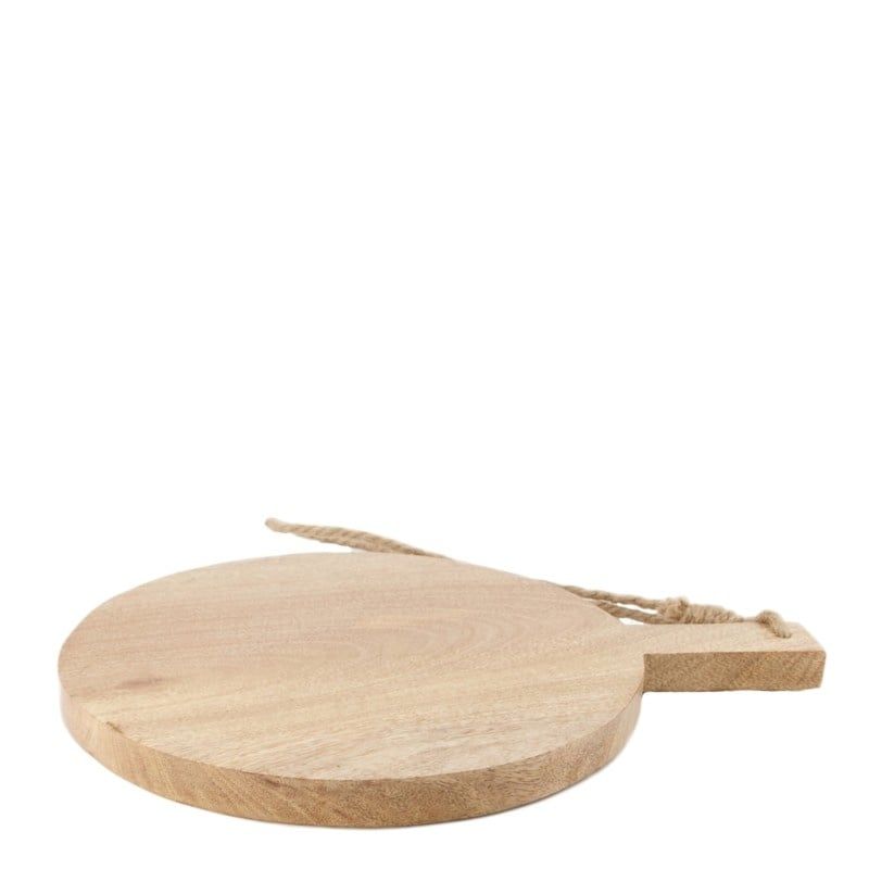 Mango Wood Plate with Handle, Size: 40x30x2.5cm