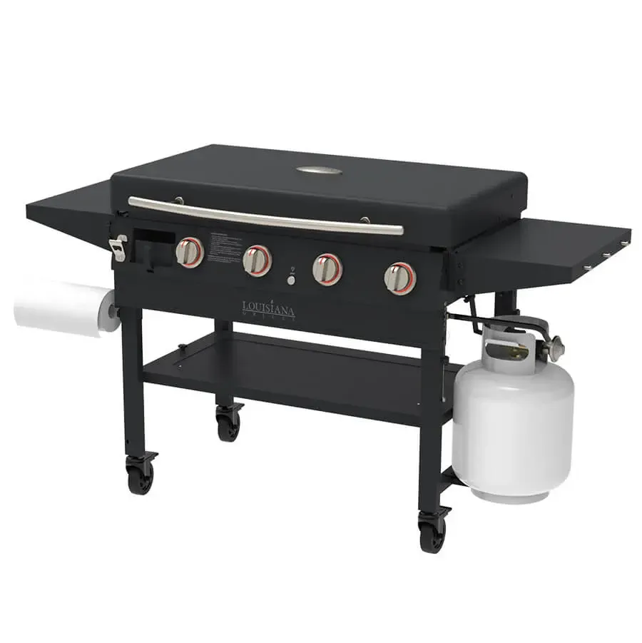 Louisiana Grills Founder 4 Burner Griddle - with Cover &amp; 3 Piece Toolset