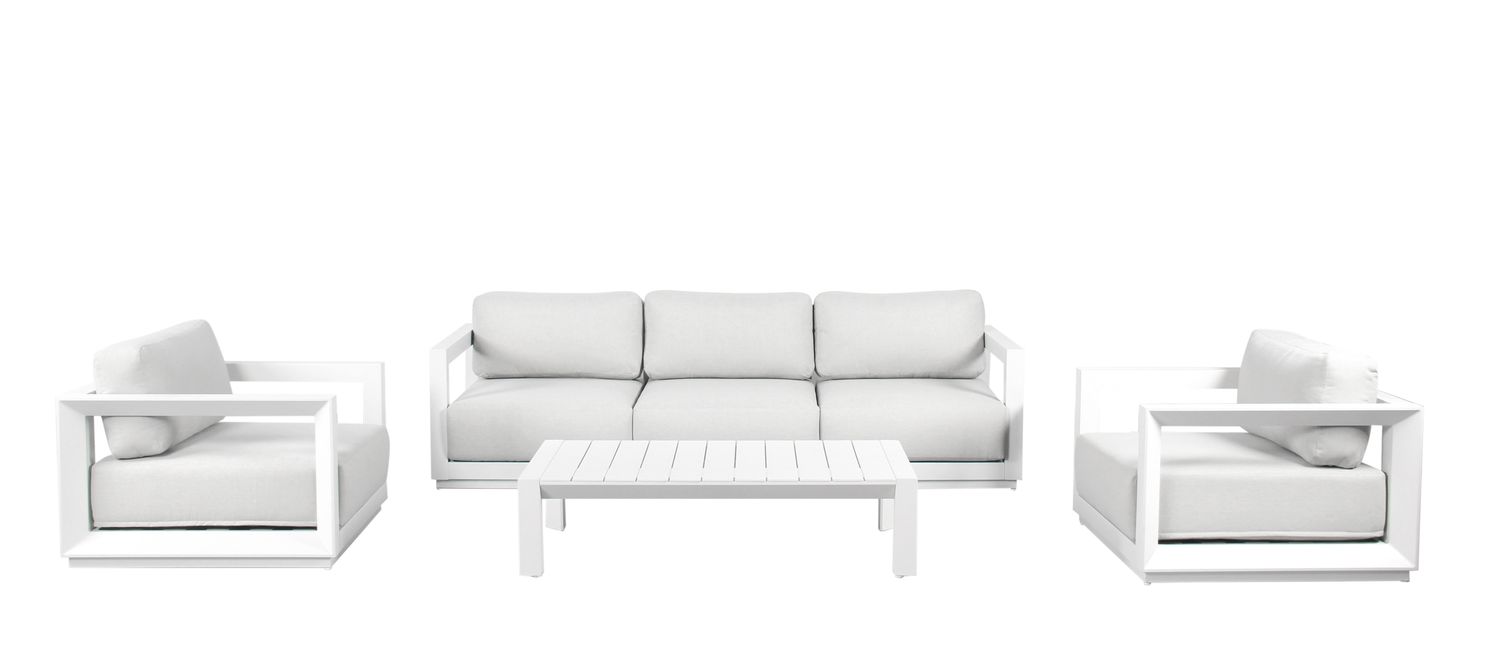 Bellevue Triple Lounge Set with Cushions - Taupe