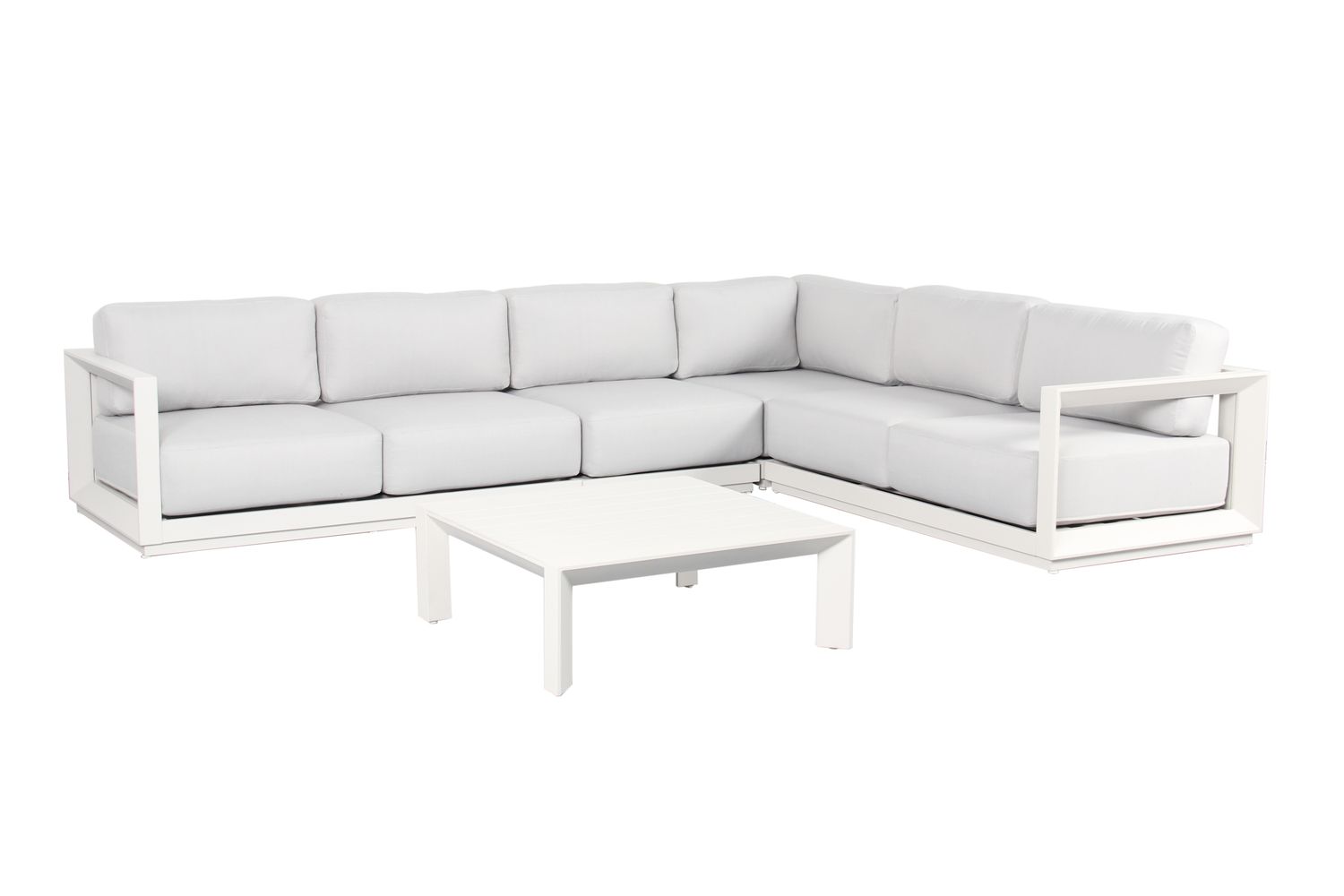 Bellevue Sectional Lounge Set with Cushions - Taupe