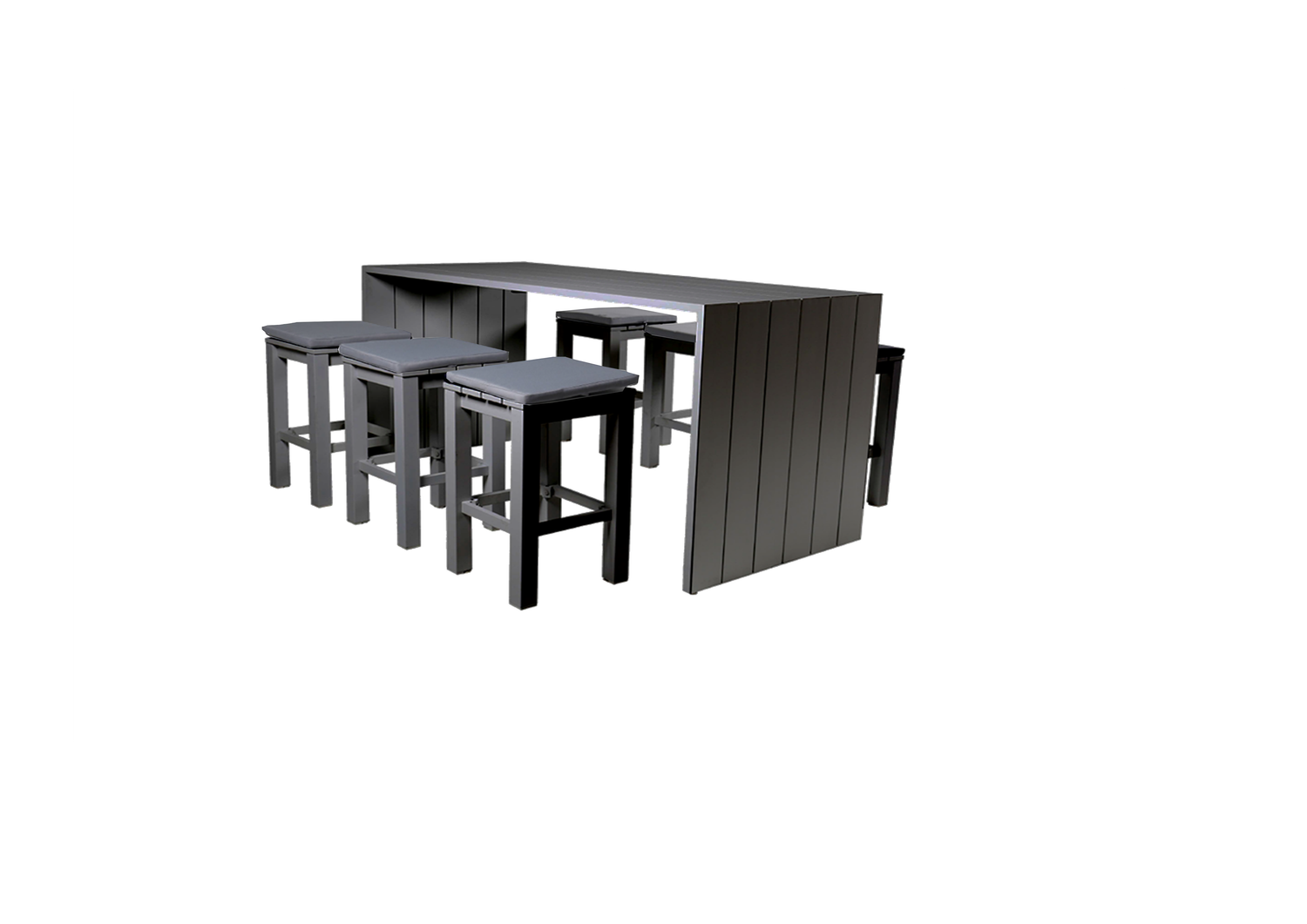 Waterfall Bar Patio Set - Grey