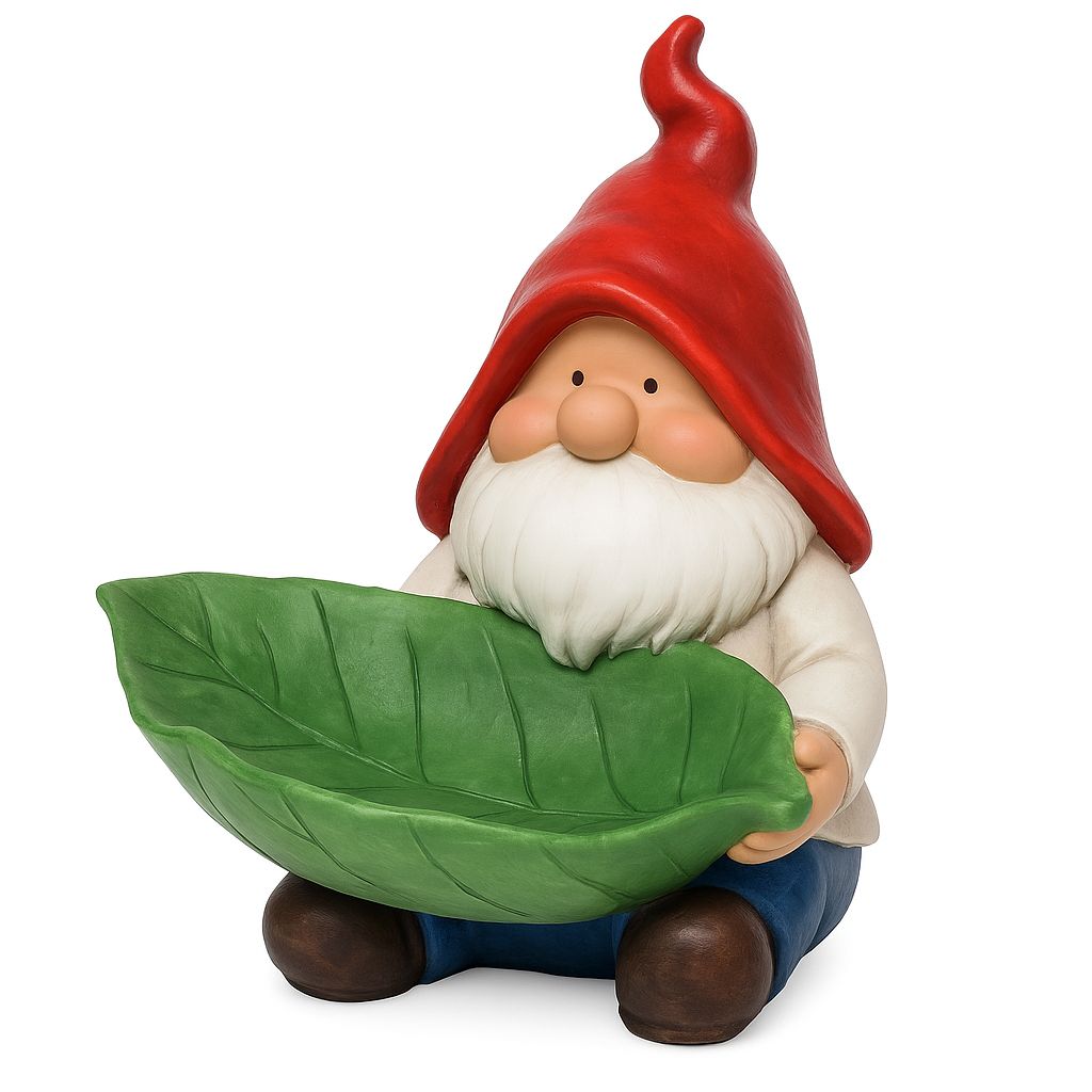 Birdfeeder Gnome Leaf