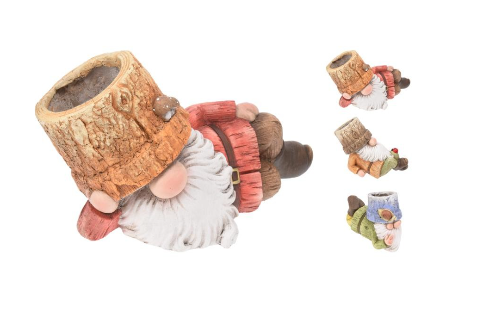 Gnome Flowerpot 27cm  - 3 Assorted
