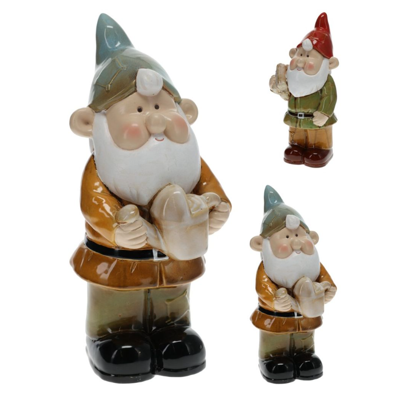 Garden Gnome 33cm - 2 Assorted