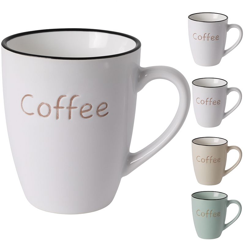 Coffee Mug 350ml - 4 Assorted