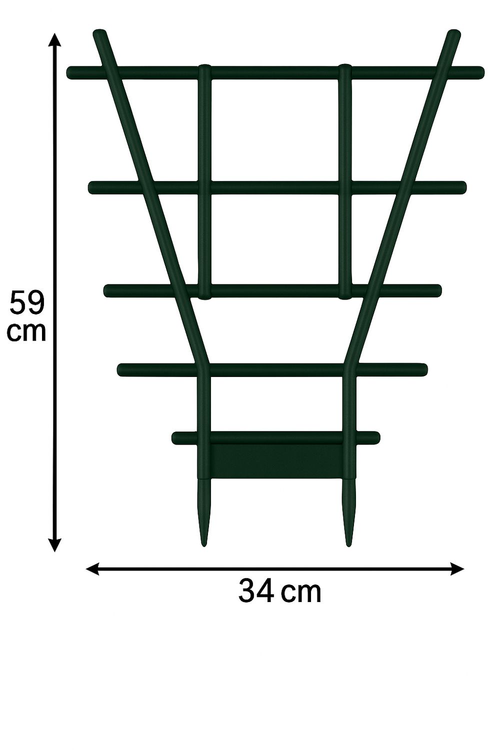 Plant Stake 59x34cm Green