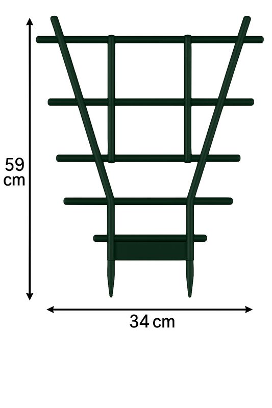 Plant Stake 59x34cm Green
