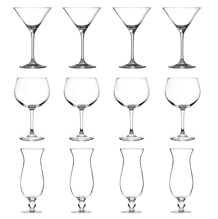 Cocktail Glasses Set of 12