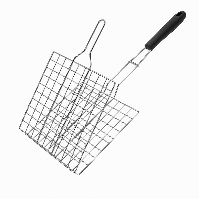 Hamburger Grill Chrome Black