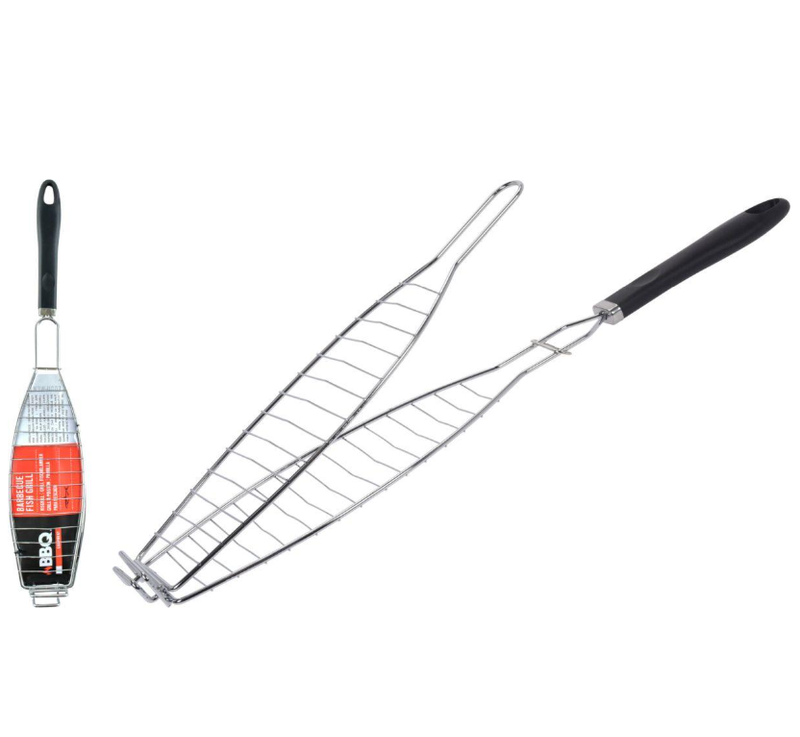 Fish Grill Chrome 58cm Black