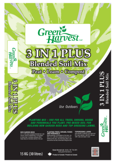 Green Harvest  -  3 in 1 plus Soil