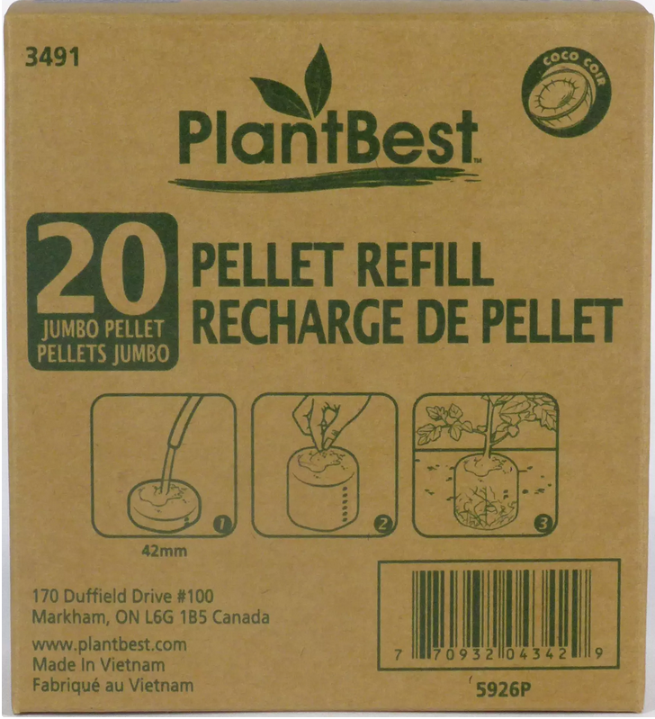 Coconut Coir Pellet Refill - 20 pk