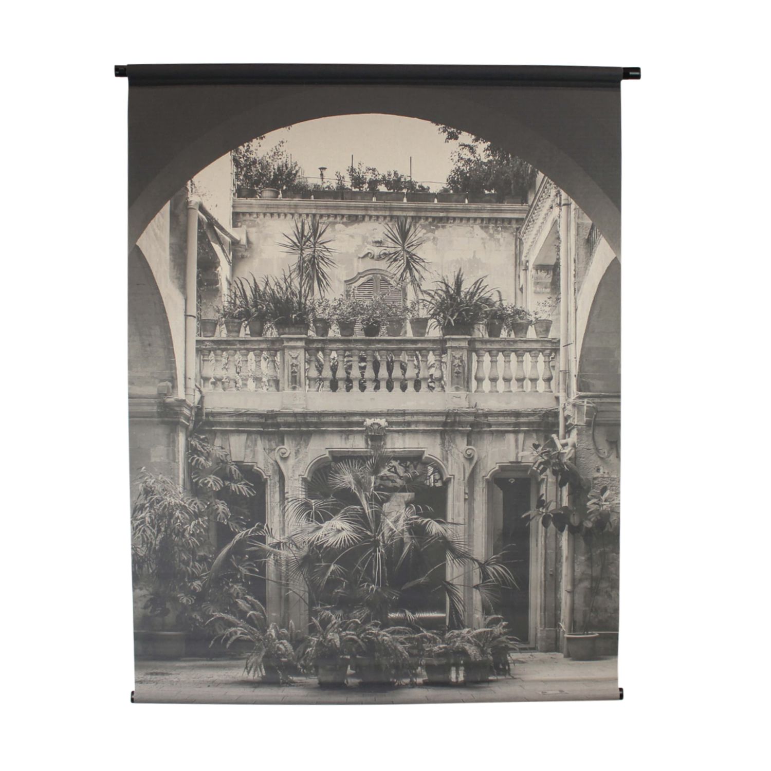 Wall Art Linen Black and White - 117x147cm
